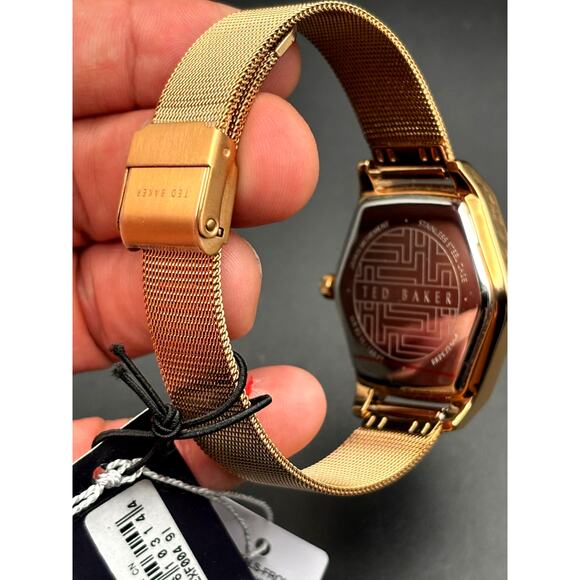 Ted Baker Exter BKPEXF004 Women\'s 36mm Rose Gold Mesh Swarovski Watch NIBWT main image 15